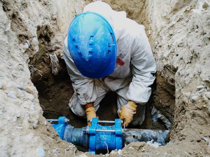 empalme de agua potable